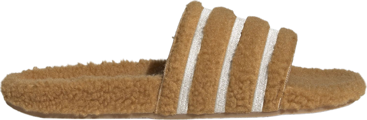 Adidas Adilette Cozy Slide 'Mesa' Sandals, Brown