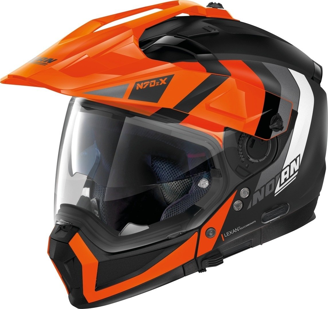 Nolan N70-2 X Decurio N-Com Helmet, black/orange