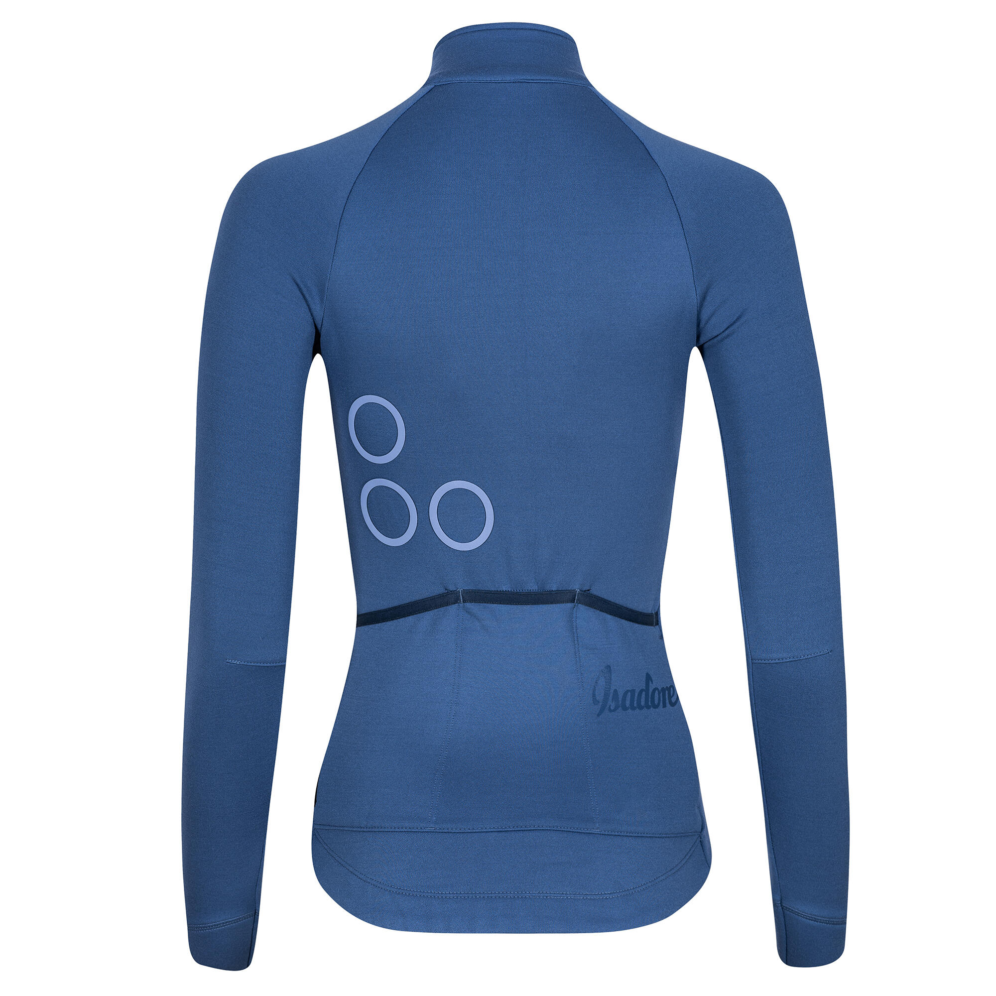 Bijou Blue ISADORE Women's Signature Deep Winter Long Sleeve Cycling Jersey, Blue