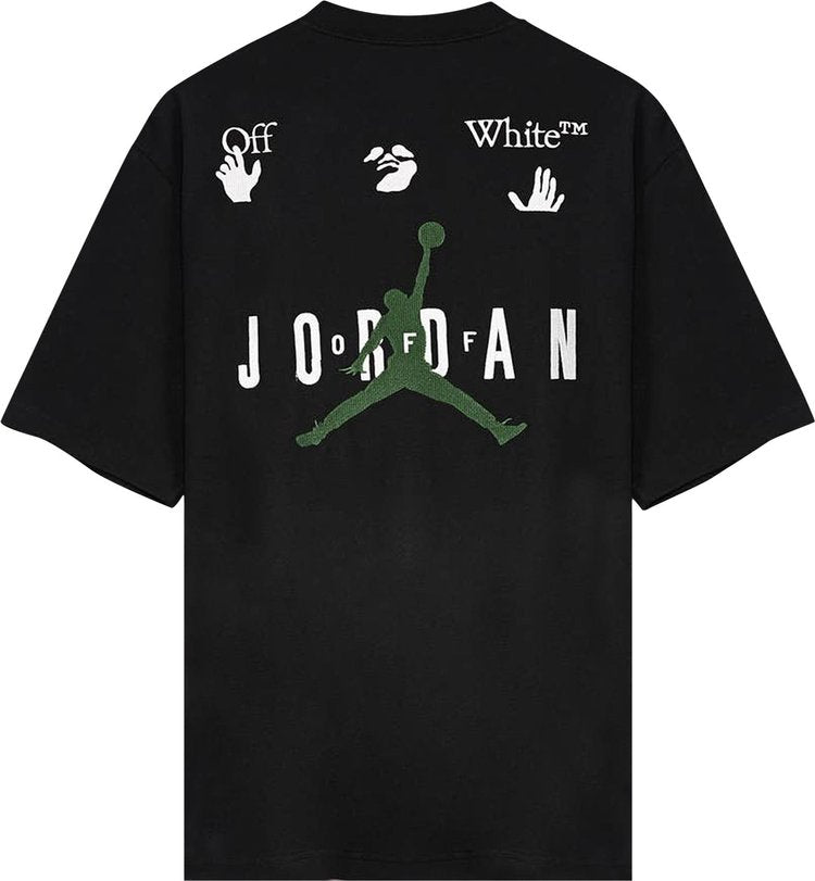 Air Jordan x Off-White MJ T-Shirt 'Black/White/Forest Green', Black