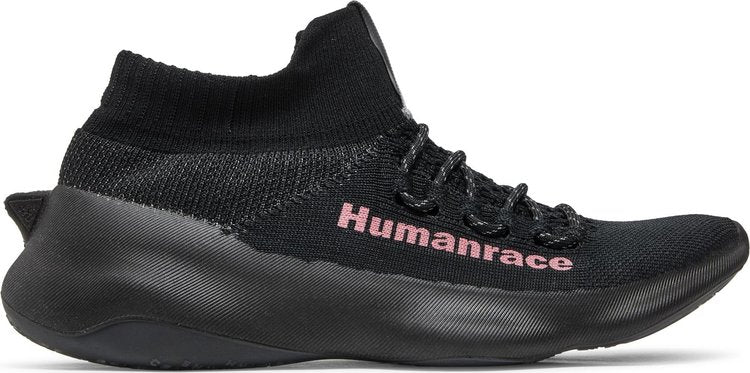 حذاء رياضي Adidas Pharrell x Human Race Sichona 'Black Shock Pink' باللون الأسود