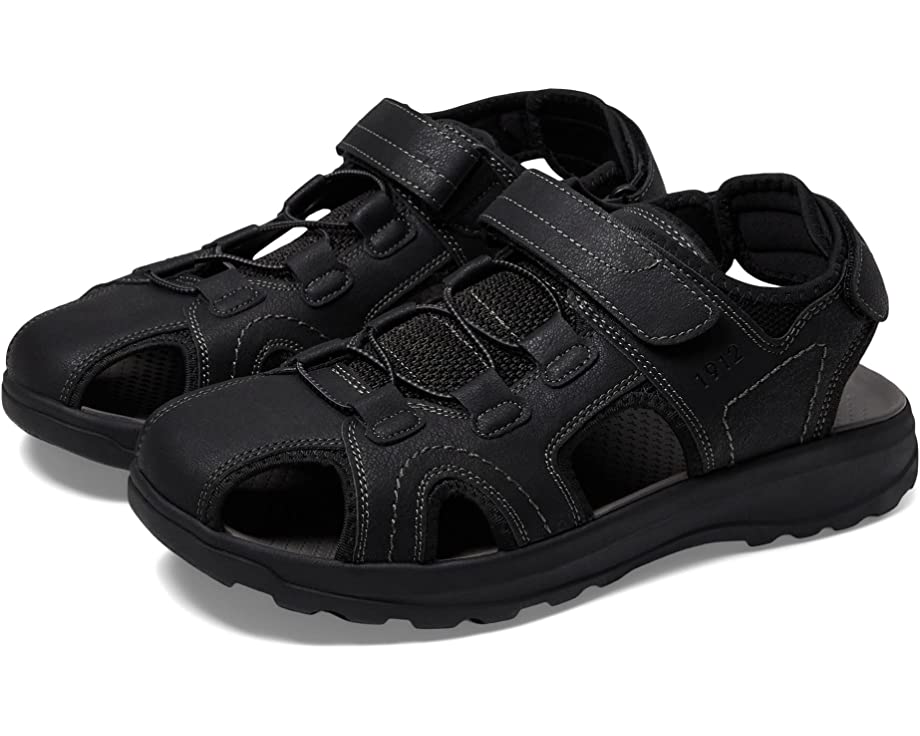 Huck Sport Closed Toe Fisherman Sandal Nunn Bush, black