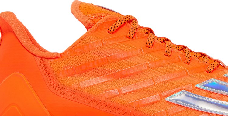 Adidas Adizero Cleats 'Team Solar Orange Silver Metallic' Cleats, Orange