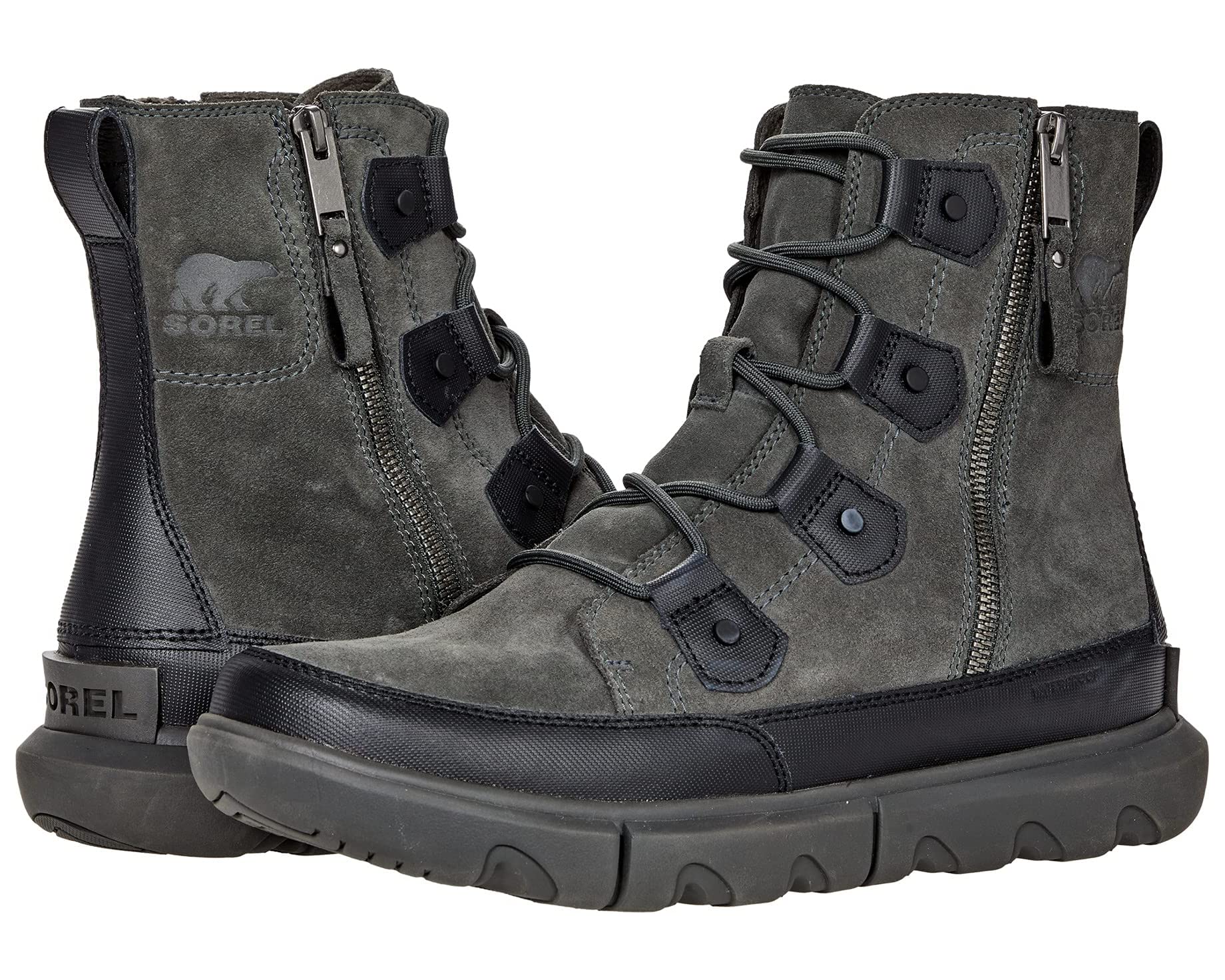 Boots SOREL Men's Explorer Boot Dual Zip Waterproof SOREL, black