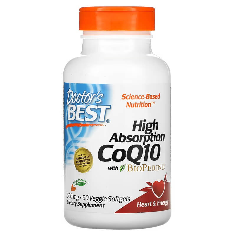 Coenzyme Q10 Doctor's Best with BioPerine 300 mg, 90 capsules