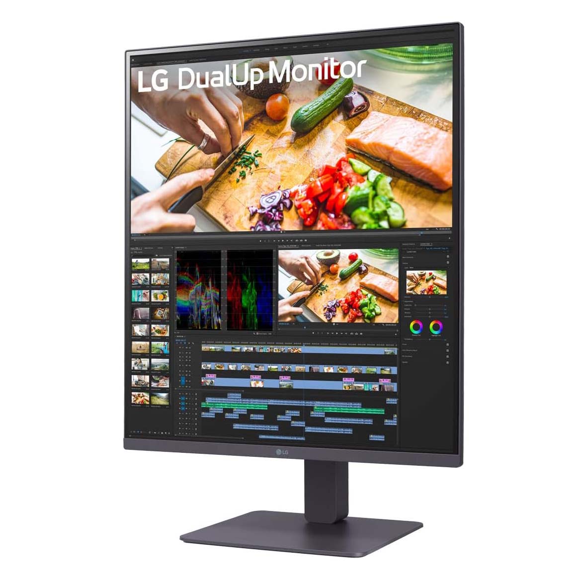 Monitor LG DualUp 28MQ750 27.6'', Nano IPS, 60 Hz, black