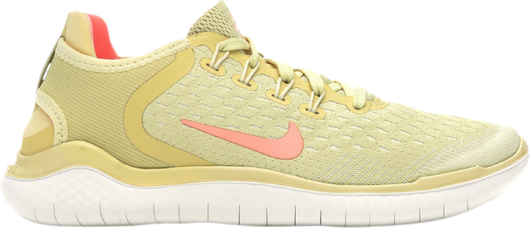 حذاء رياضي Nike Wmns Free RN 2018 'Lemon Wash' باللون الأصفر