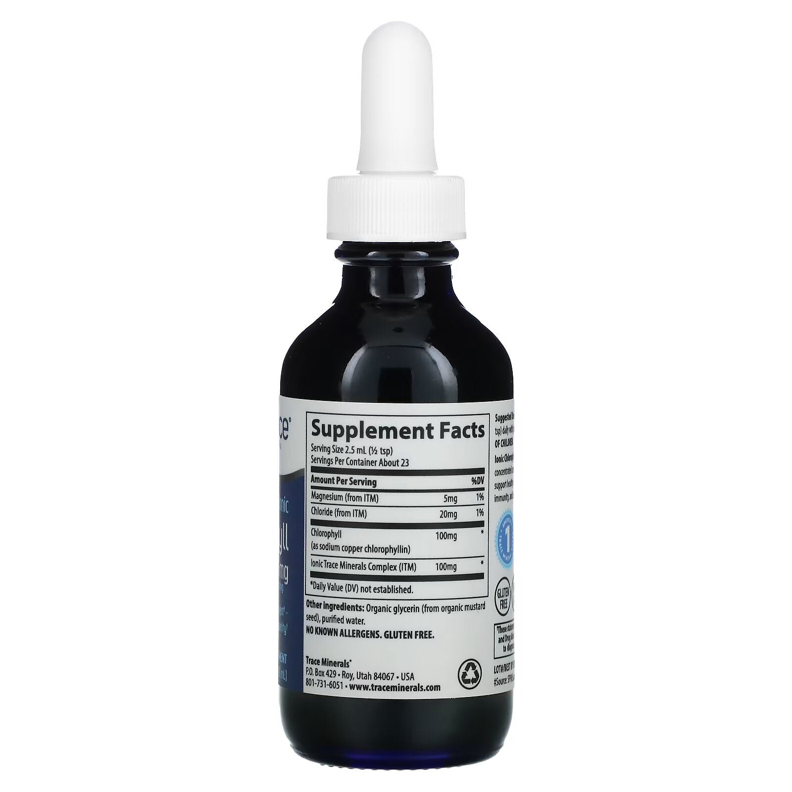 Trace Minerals Ionic Chlorophyll 100 mg, 59 ml