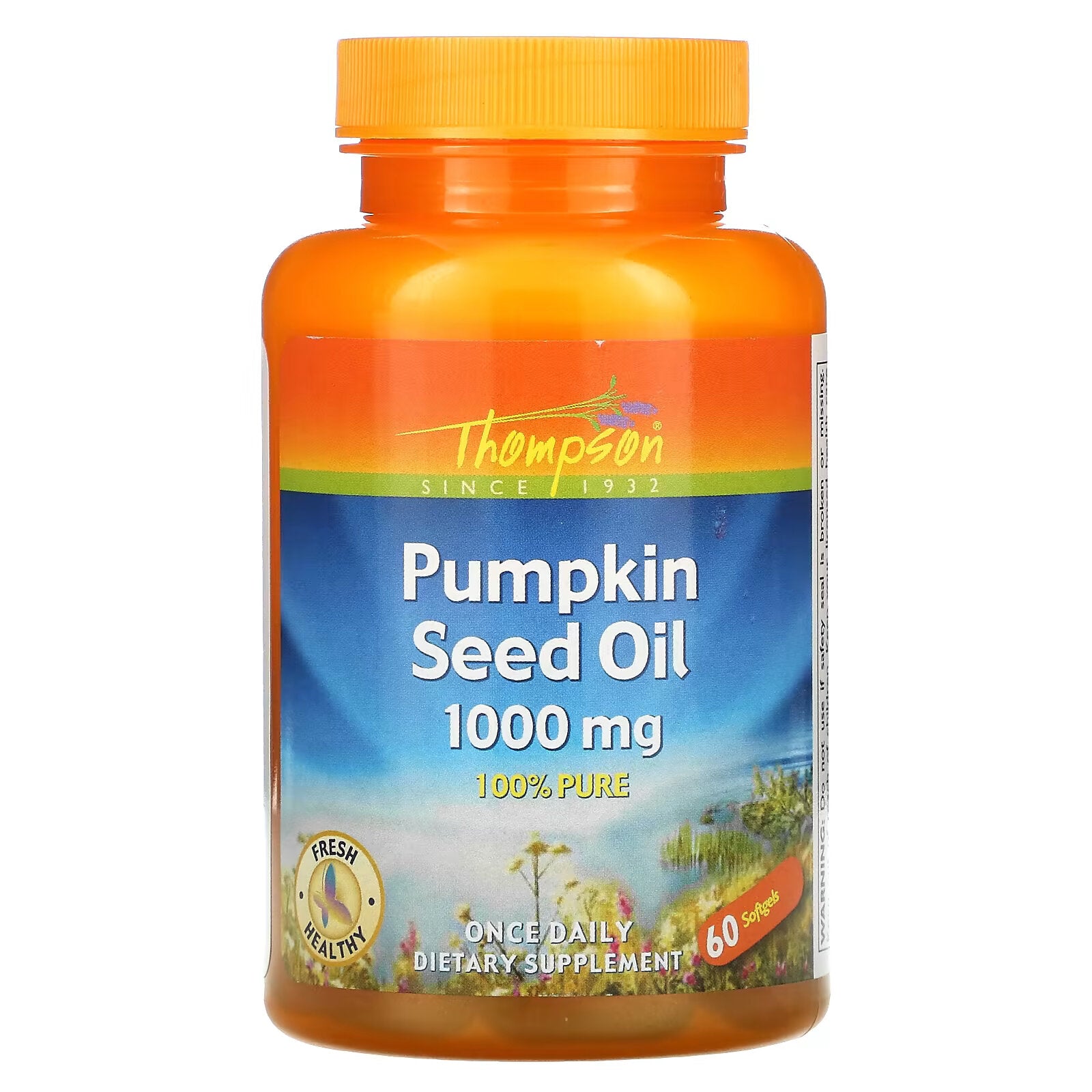 Thompson, Pumpkin Seed Oil, 1000 mg, 60 Capsules