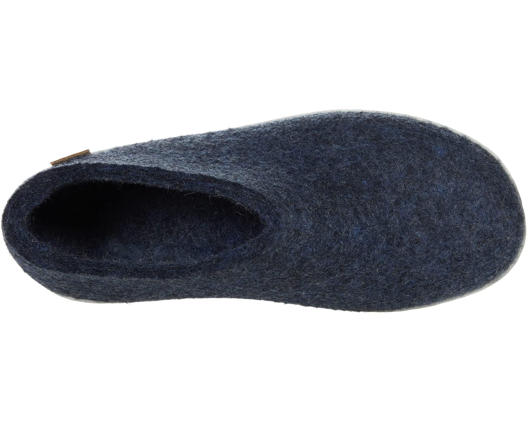 Slippers Wool Shoe Rubber Outsole Glerups, denim