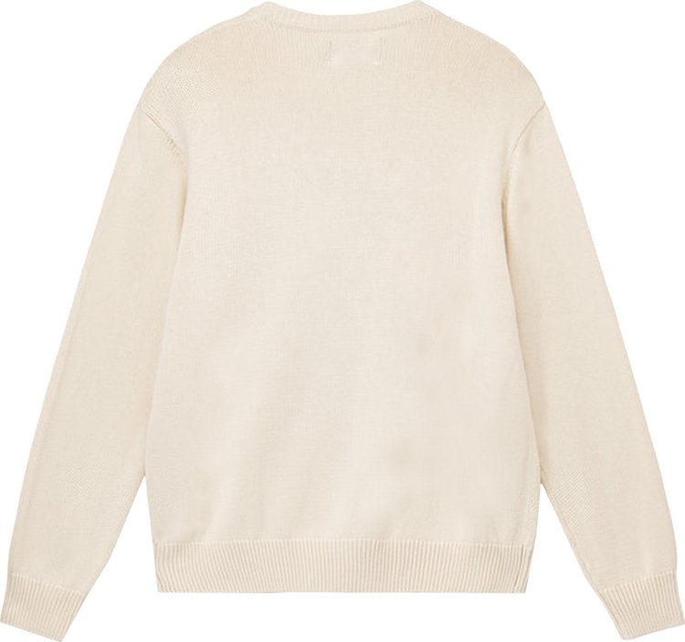 Stussy Curly S Sweater 'Natural', cream