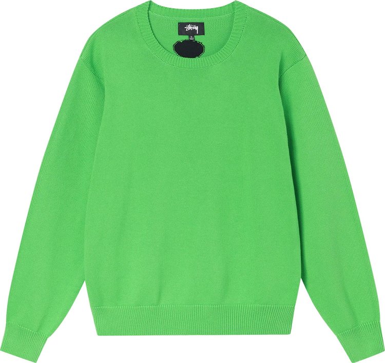 Stussy Bent Crown Sweater 'Lime', green