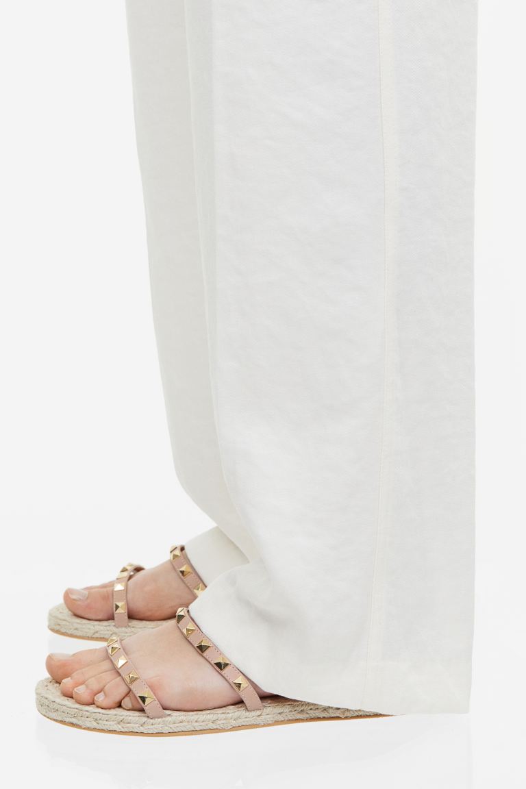 H&M studded sandals, beige