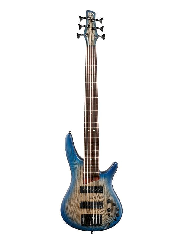 Ibanez SR606E Bass Guitar Cosmic Blue Starburst Flat SR606E CTF