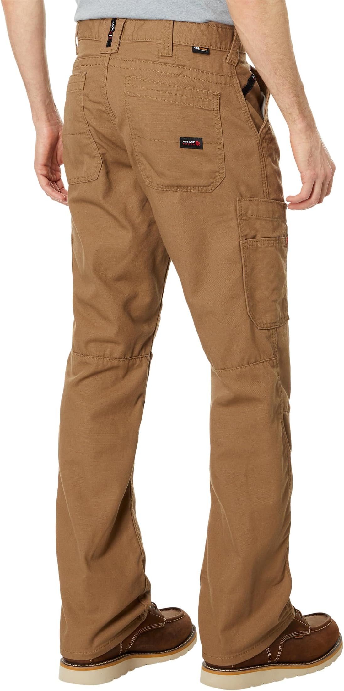 بنطلون FR M5 Ariat Stretch Canvas Duralight Slim Straight باللون الكاكي