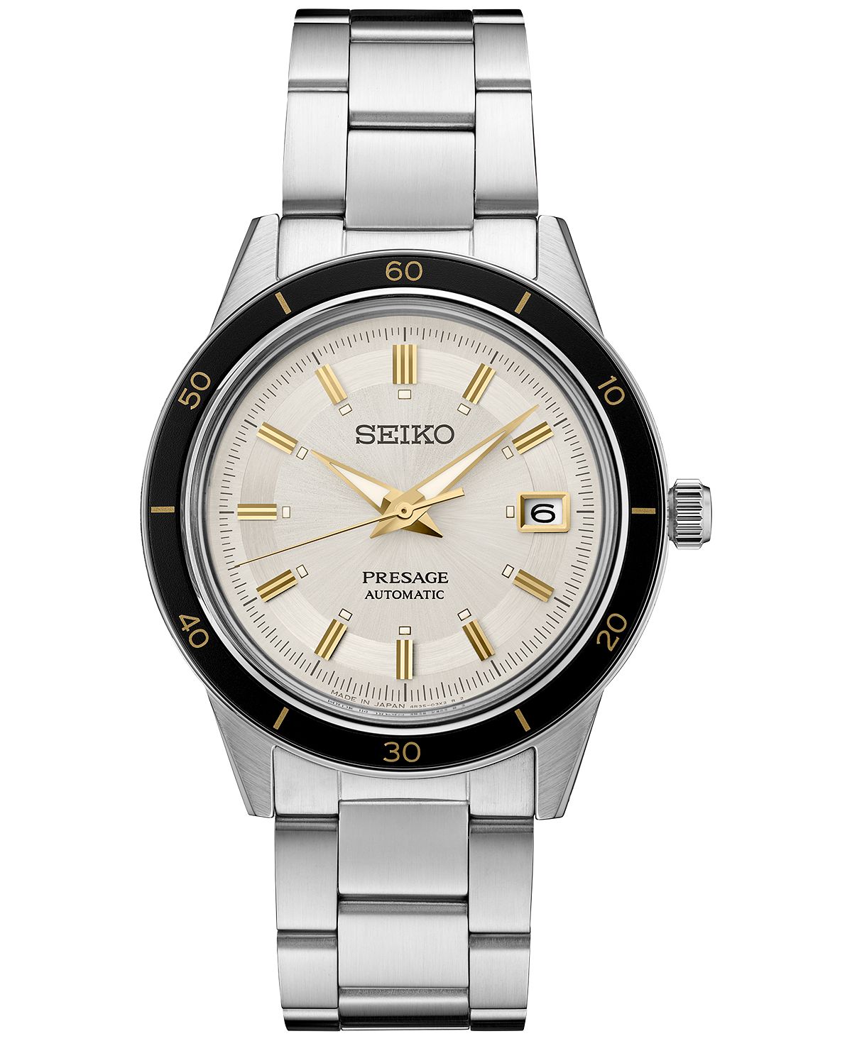 Seiko Men's Presage Automatic Watch with Stainless Steel Bracelet 41mm