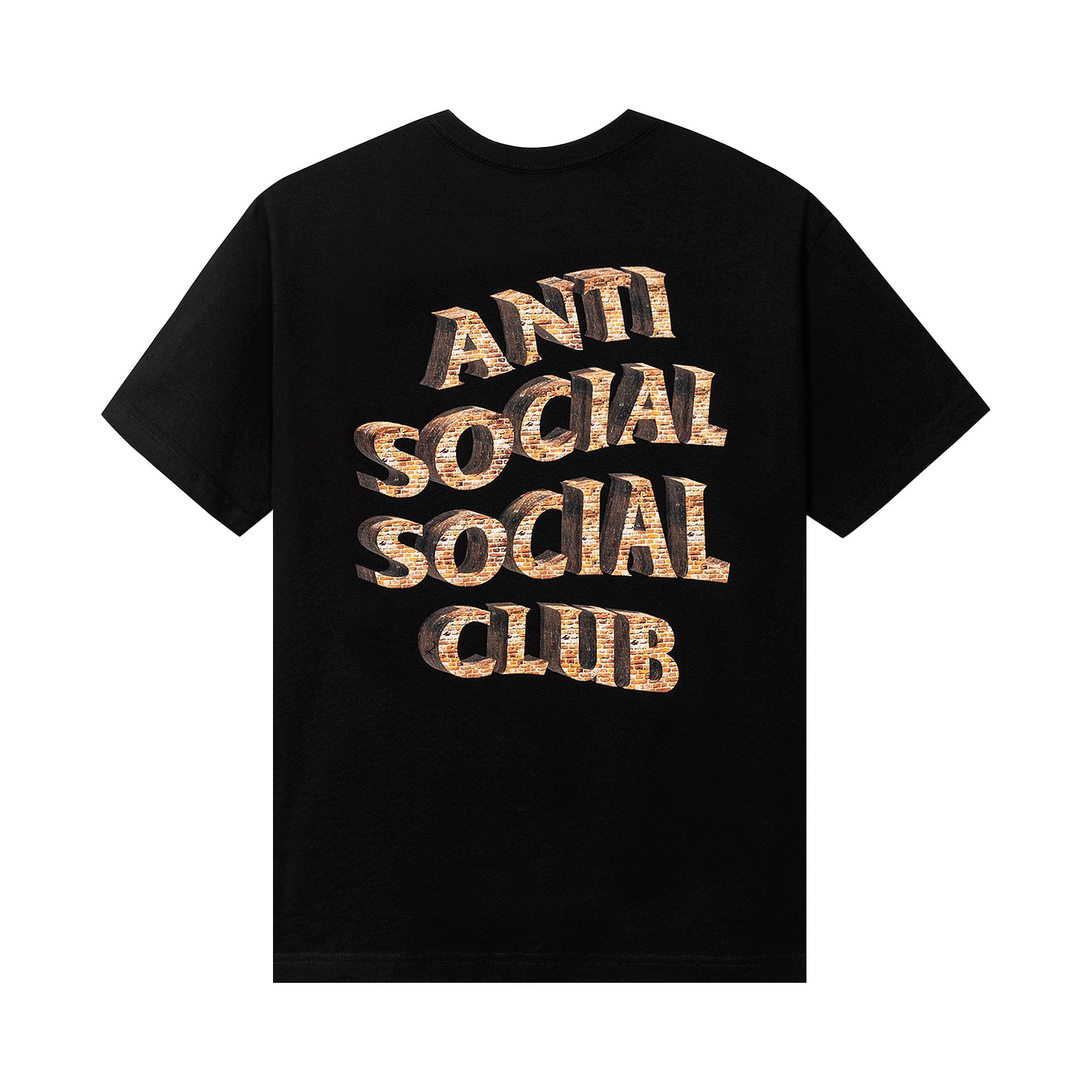 White Anti Social Social Club Picket Fence T-Shirt, Black