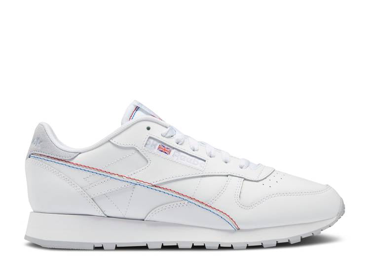 حذاء رياضي Reebok CLASSIC LEATHER 'WHITE VECTOR BLUE' باللون الأبيض