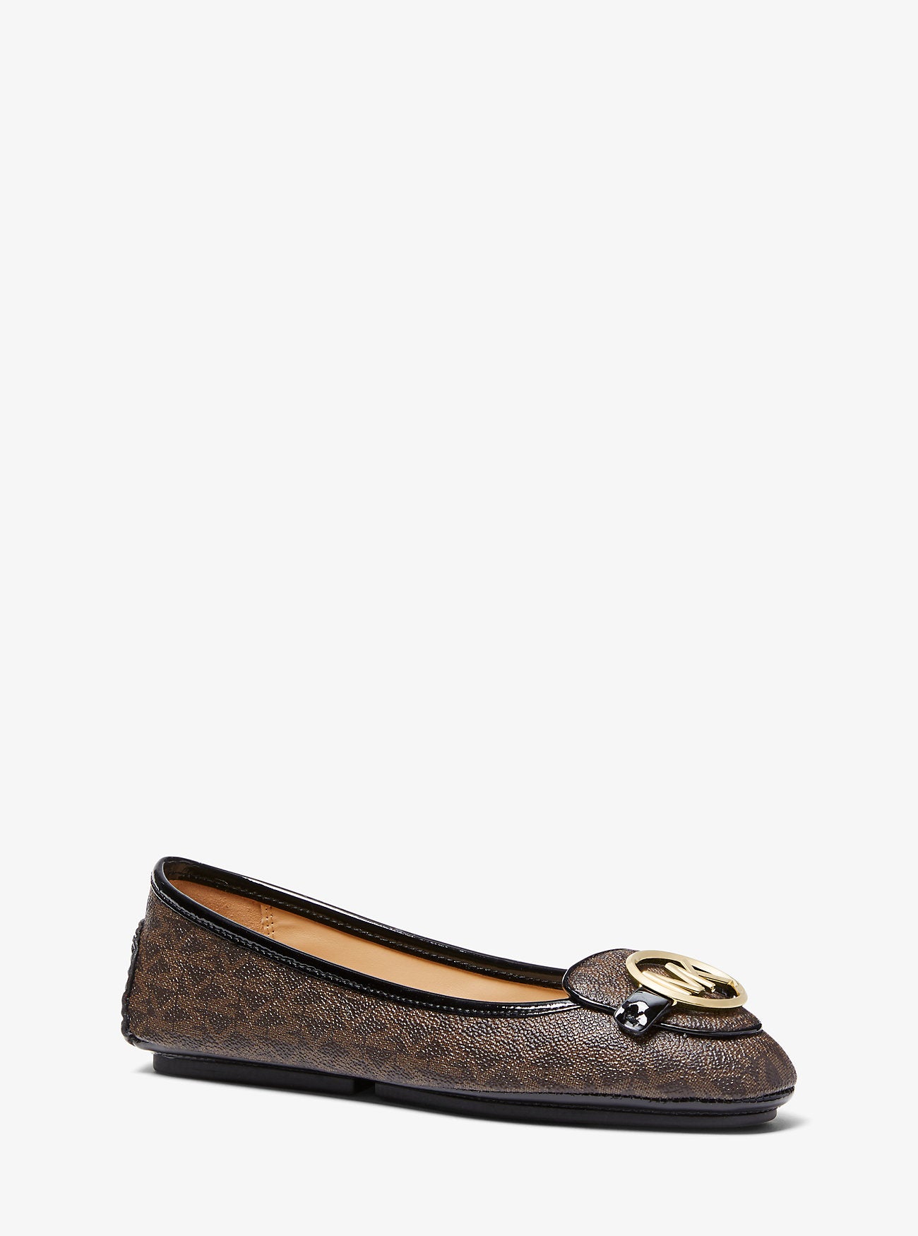 Lillie loafers with Michael Kors logo, brown