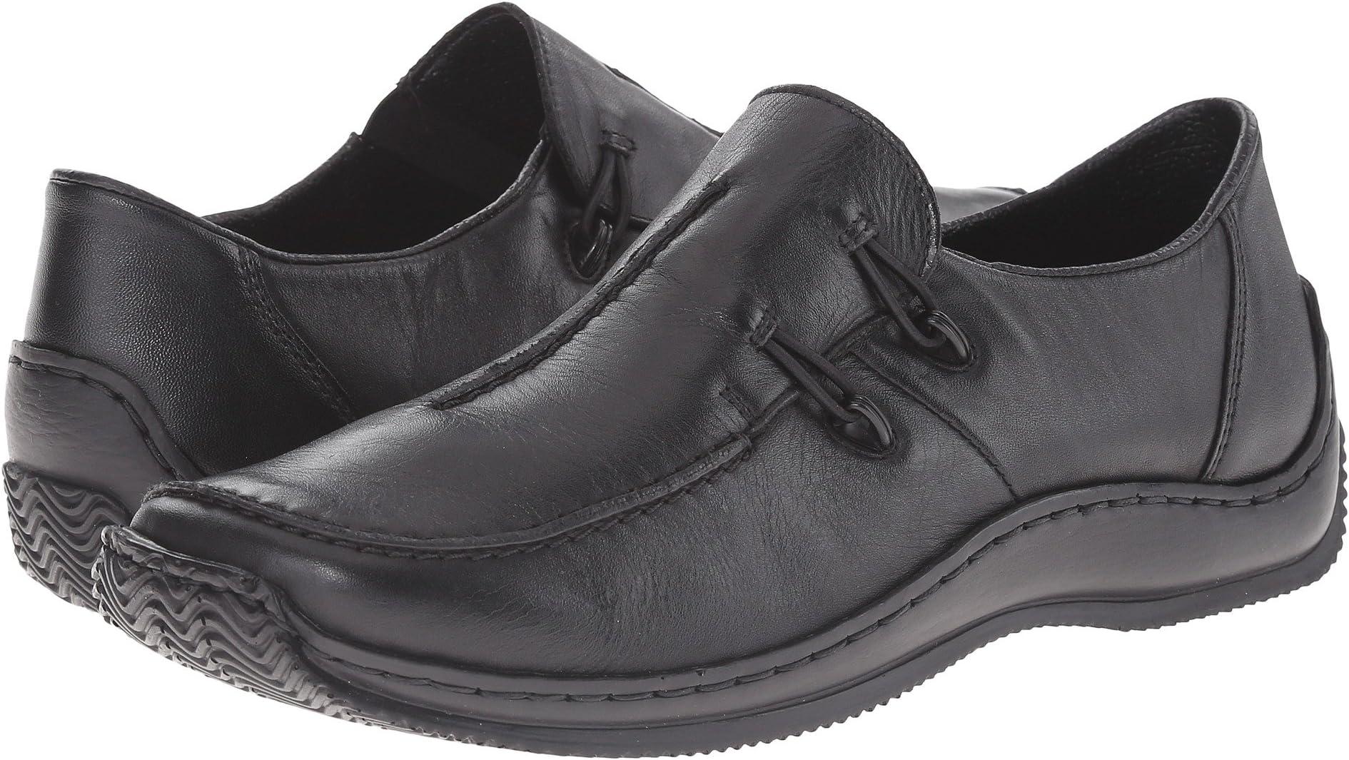 Loafers L1751 Celia 51 Rieker, black leather