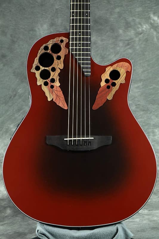 Ovation Celebrity Elite Acoustic/Electric Guitar - Reverse Red Burst