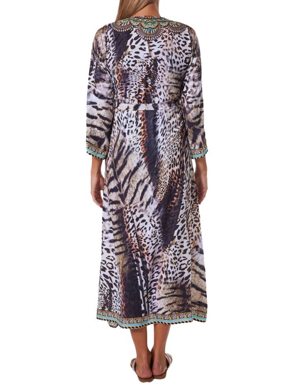 Ranee's Brown Animal Print Cape