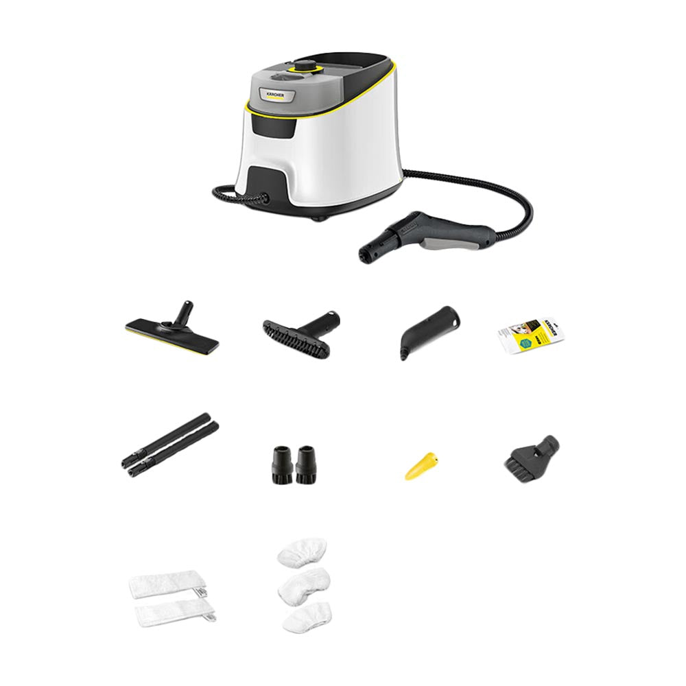 منظف ​​البخار Karcher SC5 Delux EasyFix Premium، أبيض