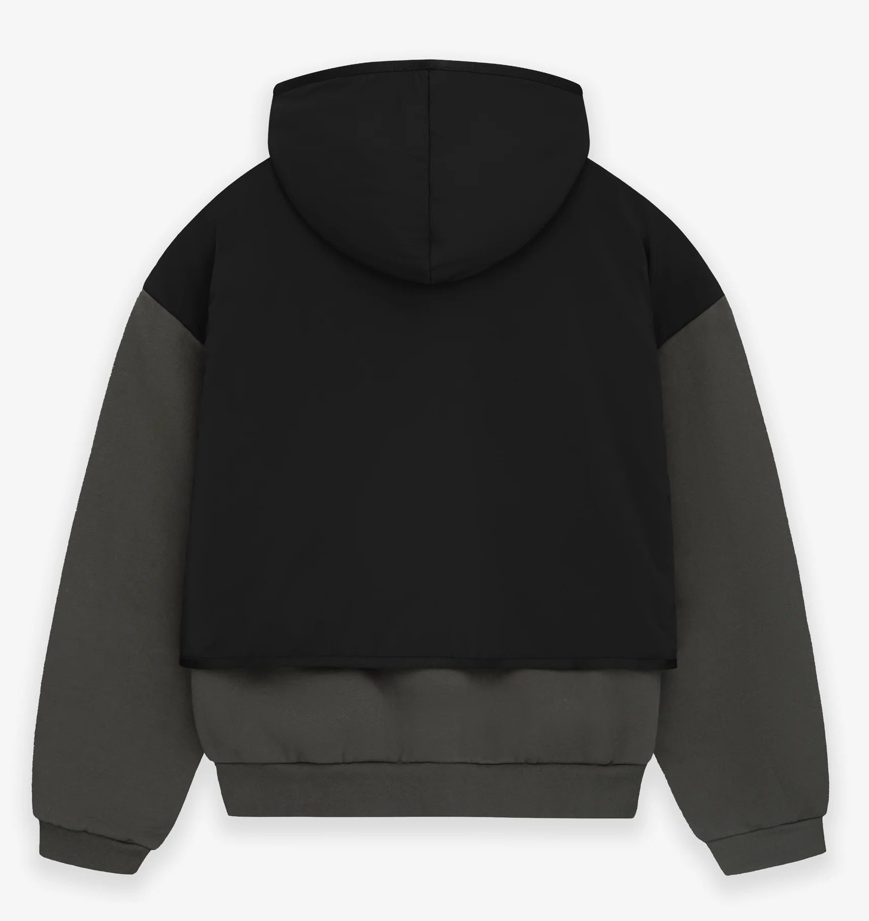 سويت شيرت من الصوف النايلون من Fear of God Essentials، باللون الرمادي والأسود