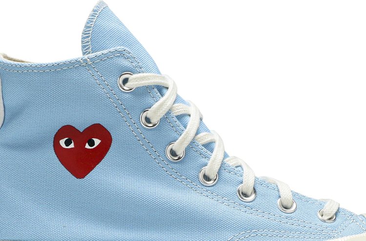 Sneakers Converse Comme des Garçons PLAY x Chuck 70 High Bright Blue, blue