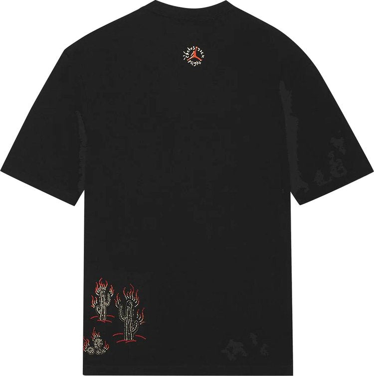 Air Jordan x Travis Scott Flight Graphic T-Shirt 'Black', Black