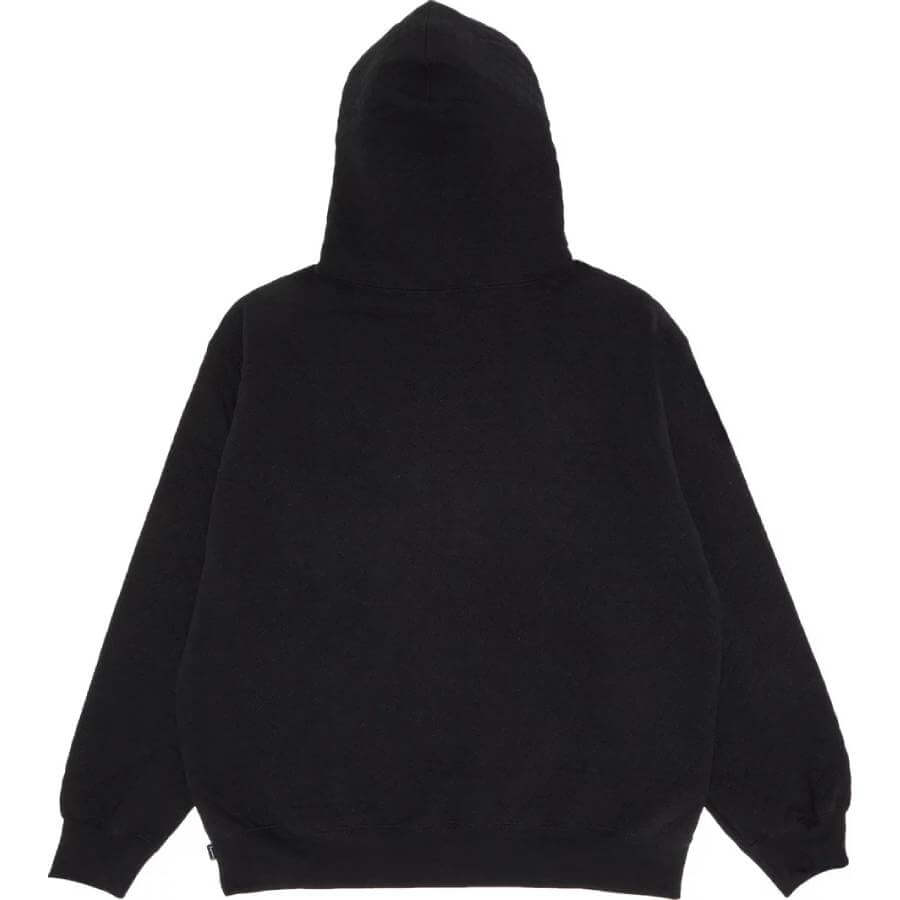 Supreme Micro Quilted Hoodie, Black