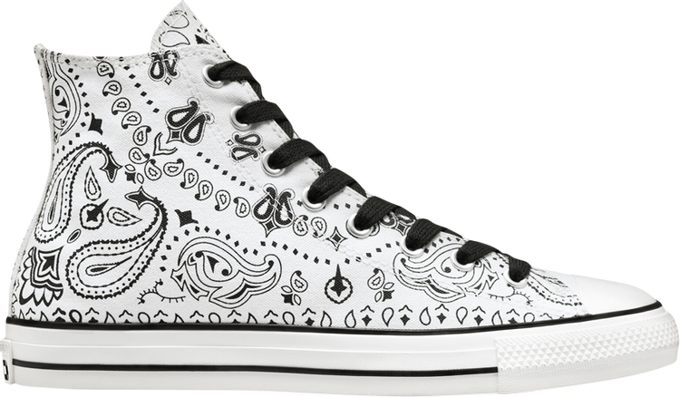 Converse Sammy Baca x Chuck Taylor All Star Pro High Bandana Print Sneakers, White