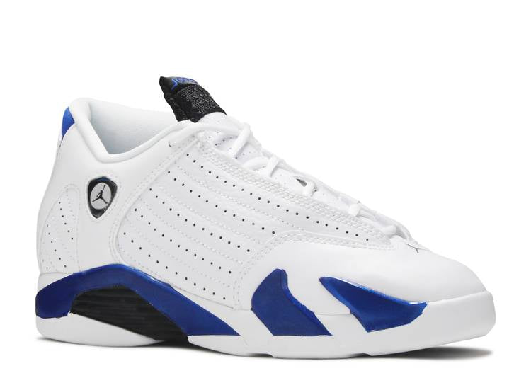 حذاء رياضي AIR JORDAN 14 RETRO PS 'HYPER ROYAL'، باللون الأبيض