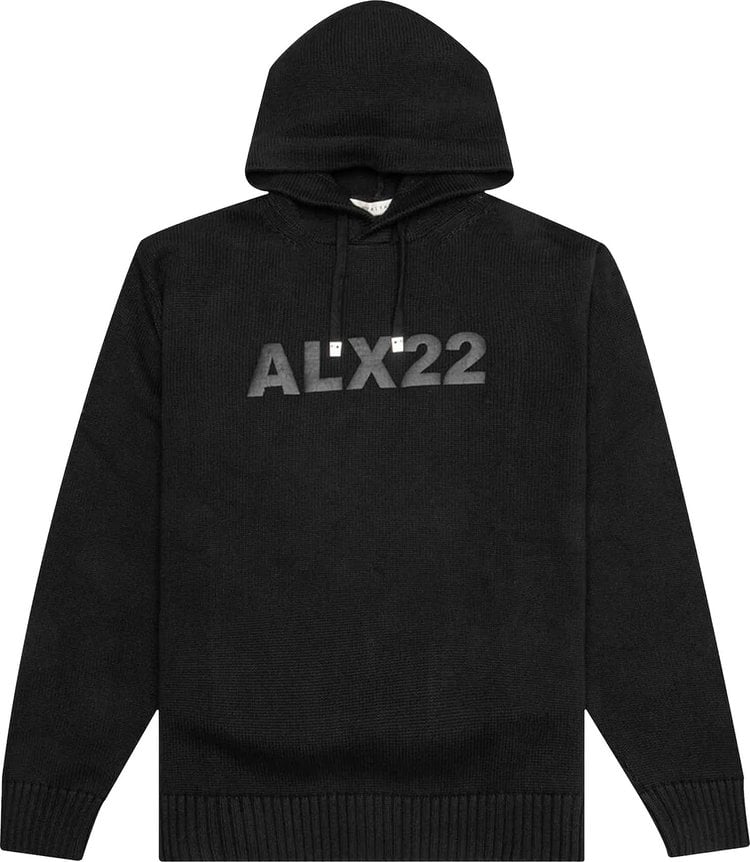 Sweater 1017 ALYX 9SM Logo Knit Hooded Sweater 'Black', black