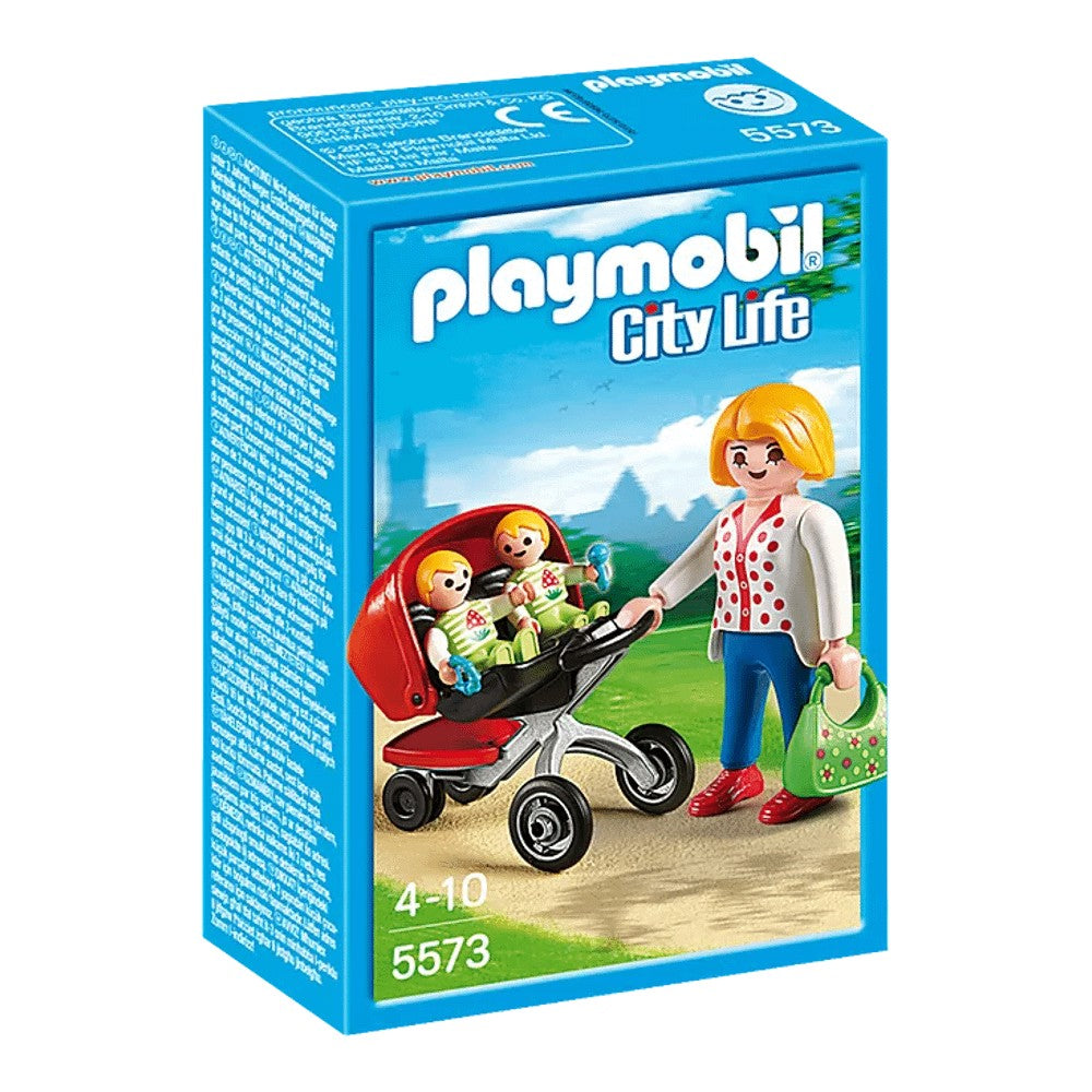 Construction set Playmobil 5573 Twins in a stroller