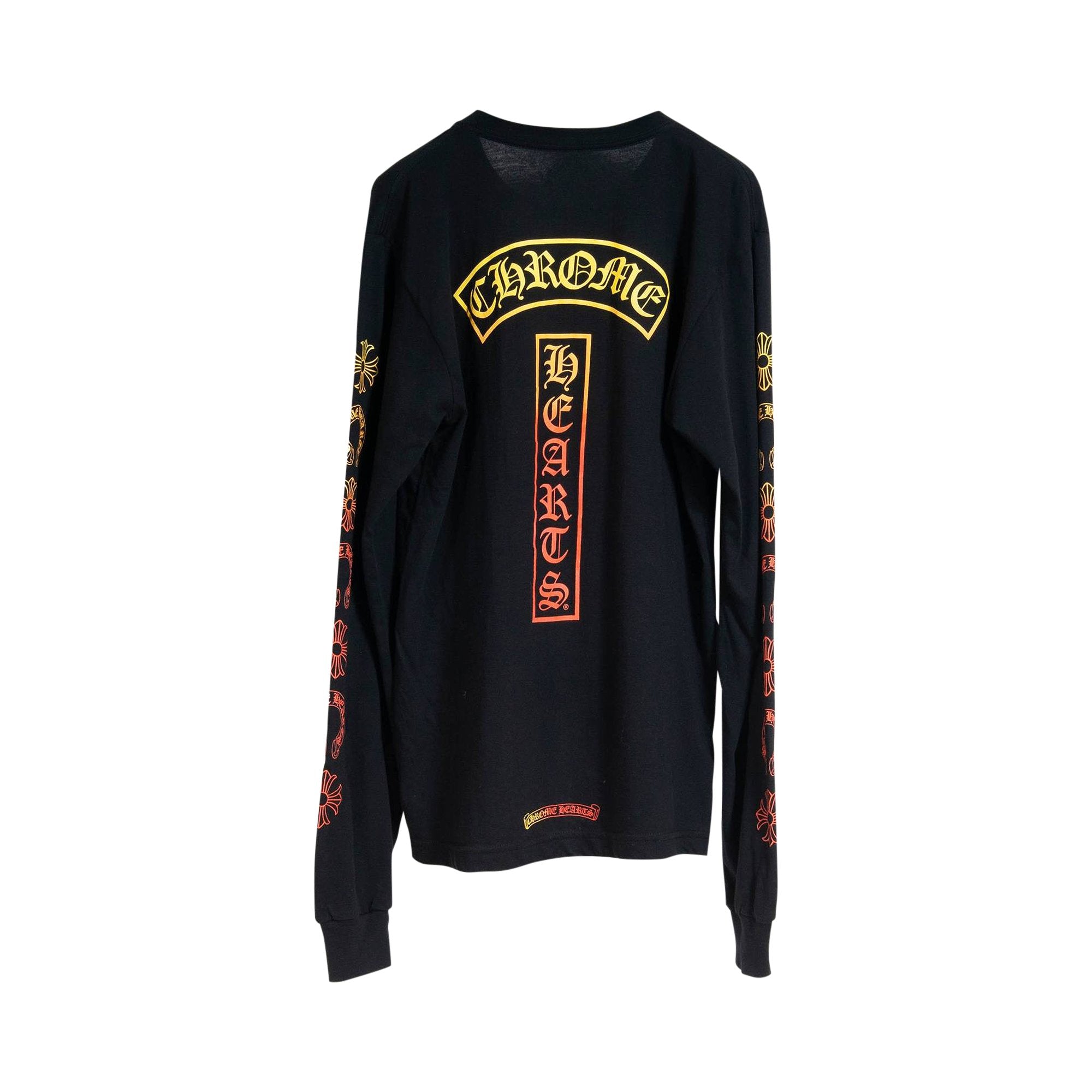 Chrome Hearts Logo Long Sleeve T-Shirt - Black