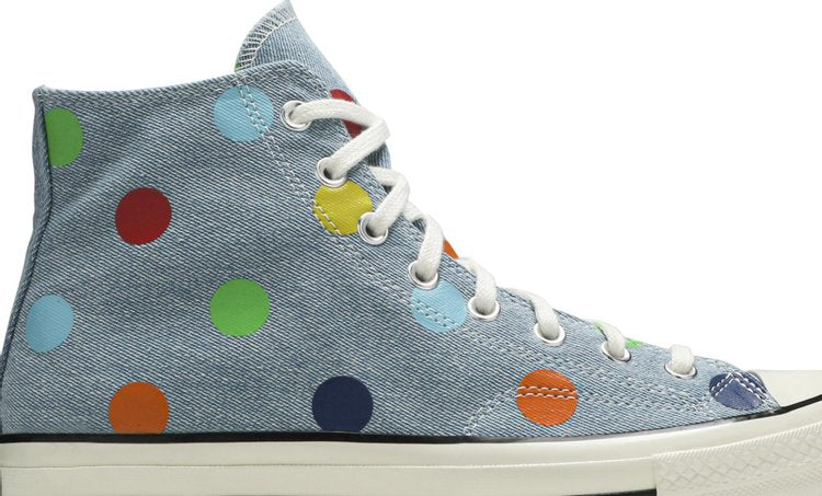 Converse Tyler The Creator x Chuck 70 High Polka Dots Sneakers, Blue