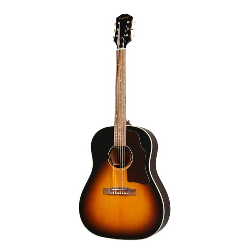 جيتار Epiphone J-45 من خشب متين بالكامل من Fishman Sonitone ذو لون عتيق لامع لامع من Sunburst IGMTJ455AVSNH1