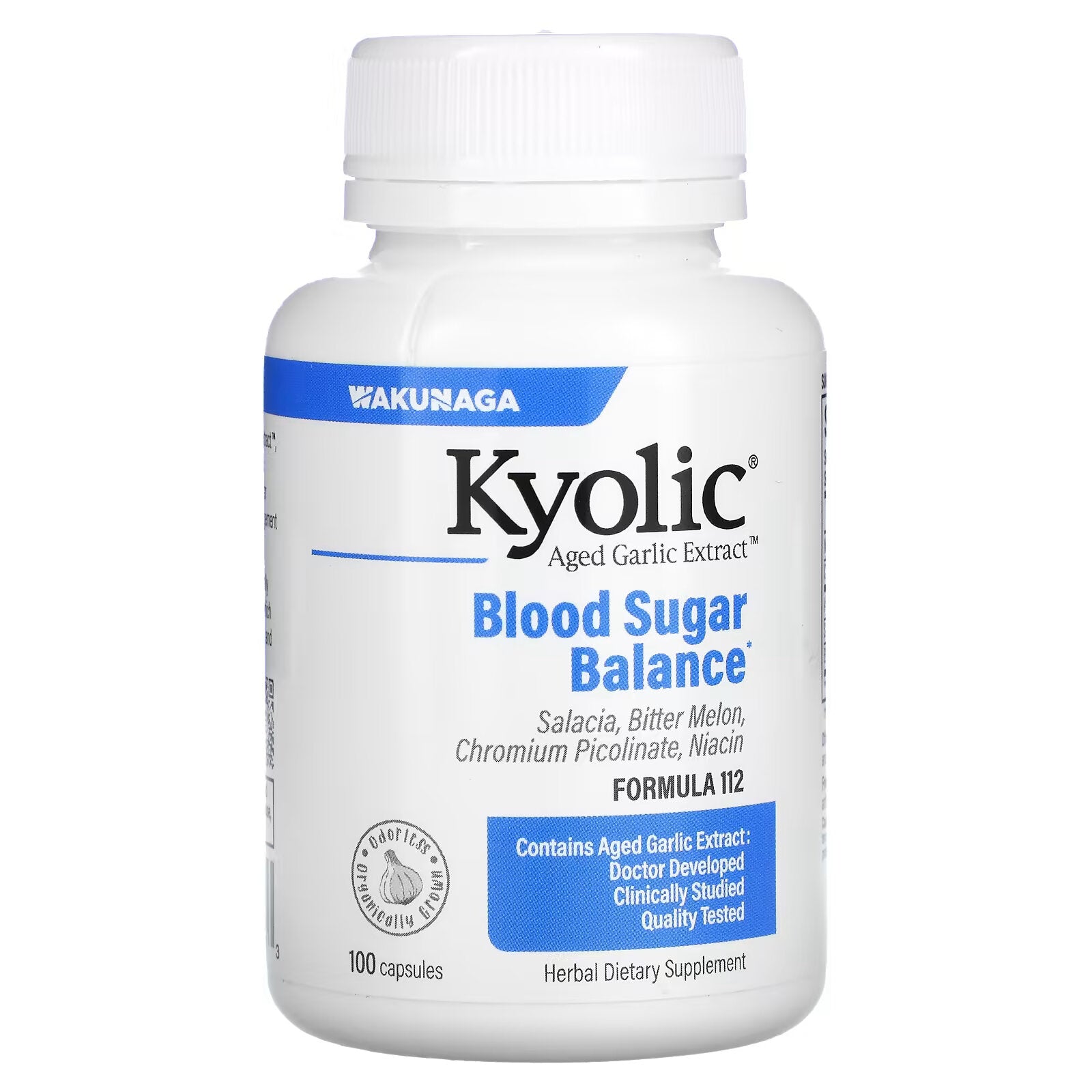 Kyolic, Aged Garlic Extract, to normalize blood sugar balance 100 capsules