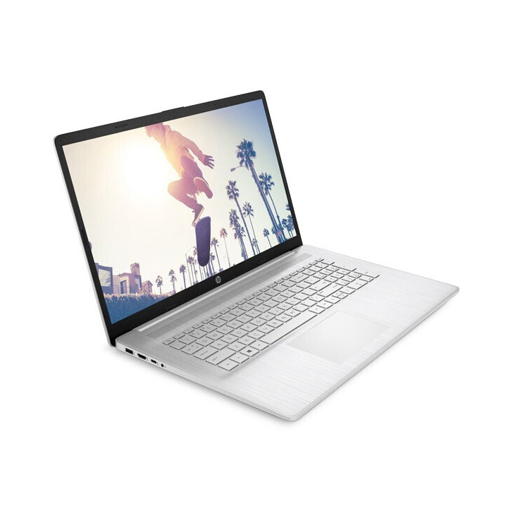 كمبيوتر محمول HP Star 17 Youth Edition، 17.3 بوصة، 32 جيجابايت/512 جيجابايت، Core i5-1235U، GeForce MX550، لوحة مفاتيح إنجليزية فضية