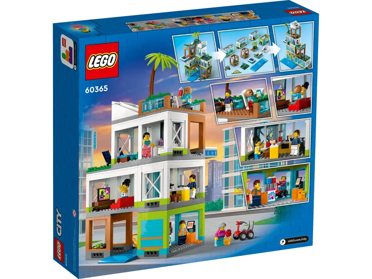 Lego City Apartment Building 60365, 688 pieces