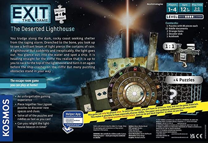 لعبة الطاولة Thames &amp; Kosmos Exit: المنارة المهجورة (مع اللغز) EXIT: المنارة المهجورة