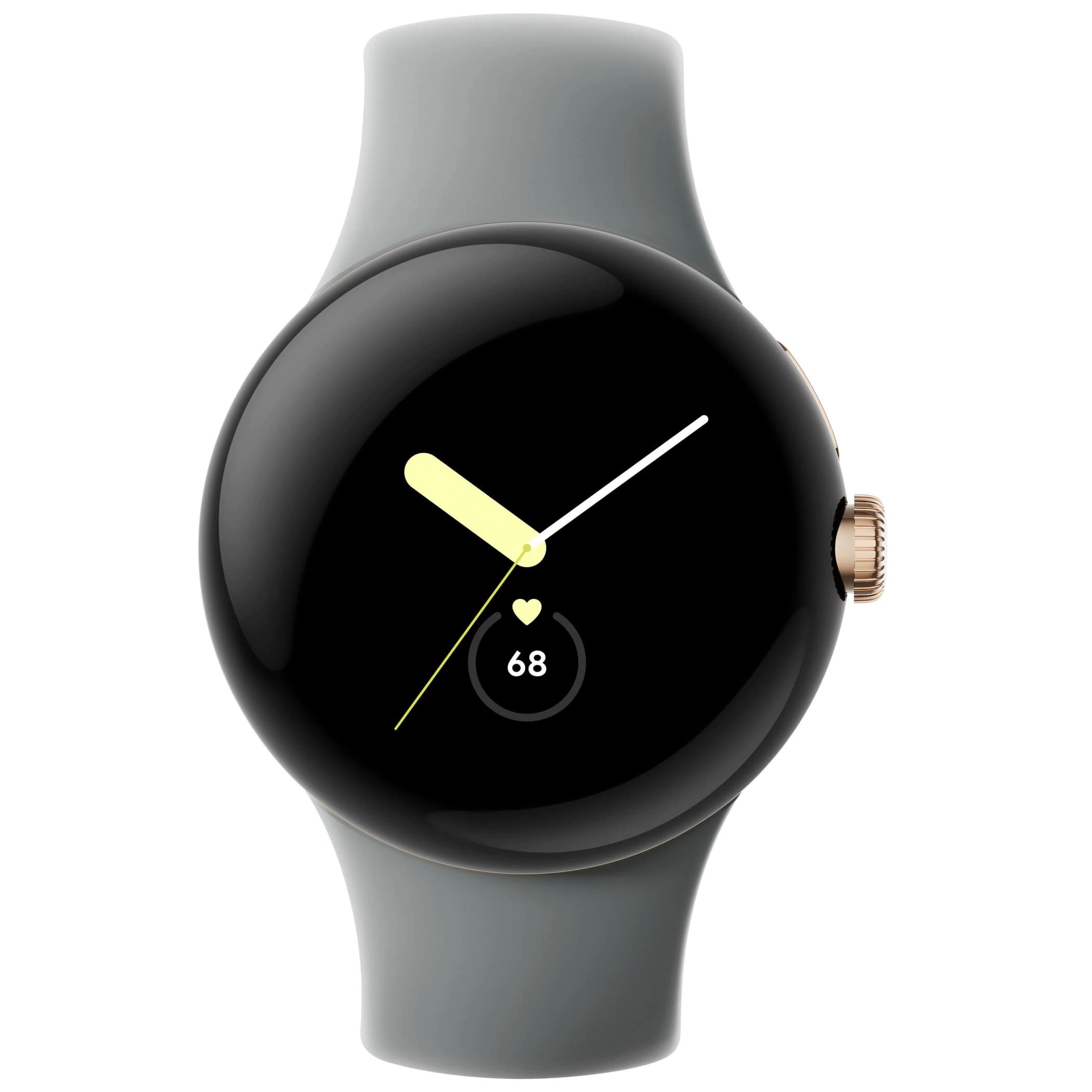 Google Pixel Watch, (Wi-Fi), gold/walnut