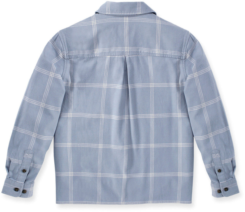 Carhartt Women's Medium Weight Loose Fit Flannel Shirt Light Blue