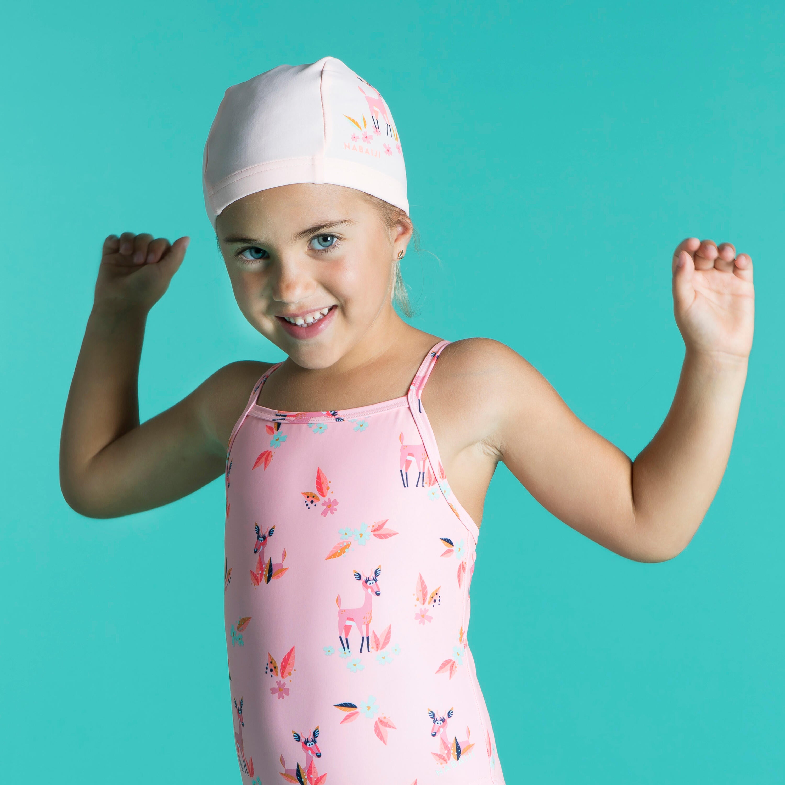 Fabric swimming cap for children