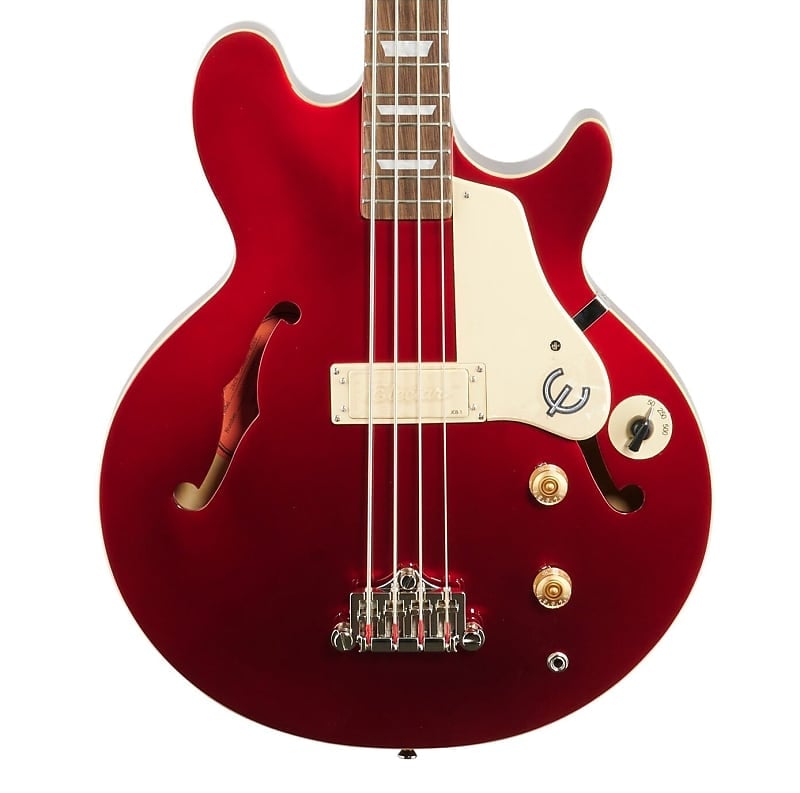 Epiphone Jack Casady Bass، لون بورغندي لامع