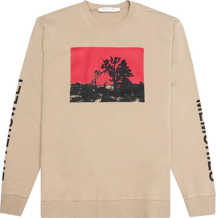 1017 ALYX 9SM Joshua Crewneck Sweatshirt 'Natural Dark', black