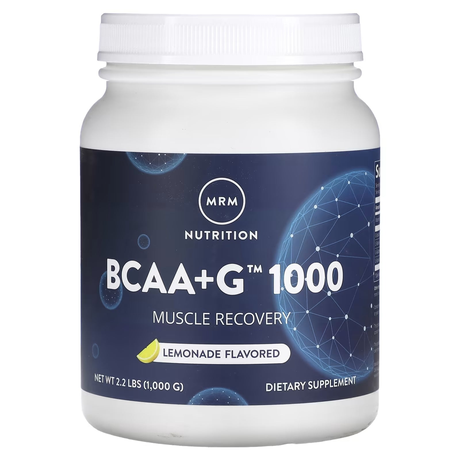 MRM Nutrition BCAA+G 1000 lemonade flavor, 1 kg