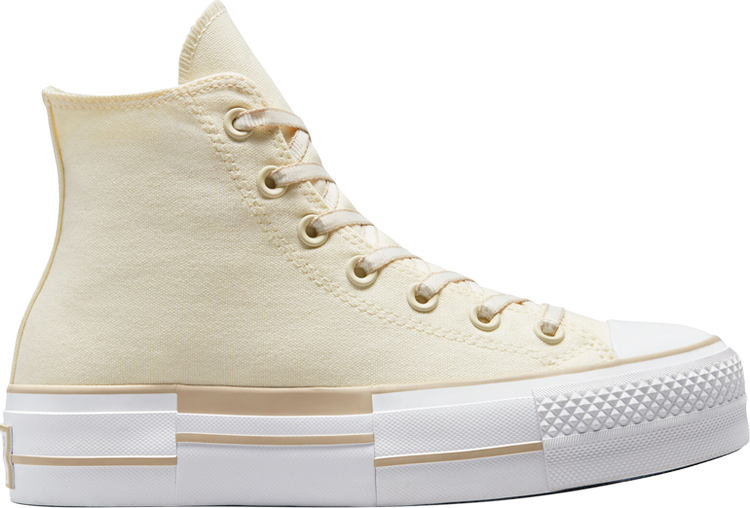 Converse Wmns Chuck Taylor All Star Lift Platform High Outline Sneakers - Oat Milk, Cream