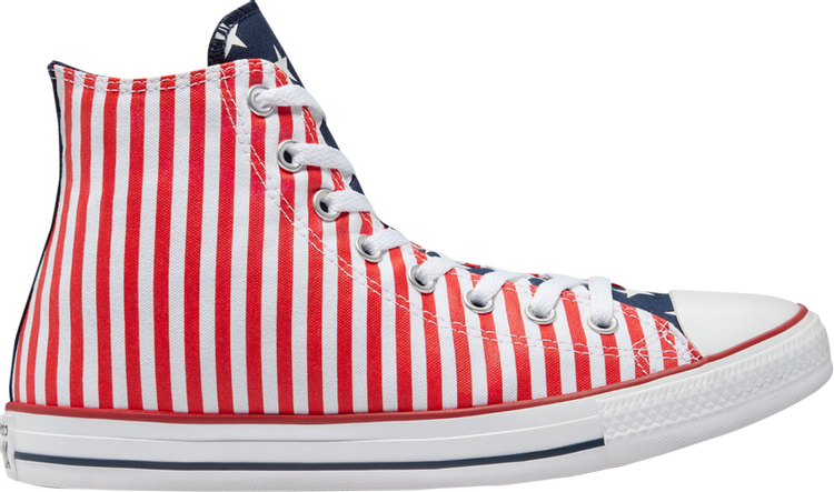 Converse Chuck Taylor All Star High Stars & Stripes Sneakers, Red